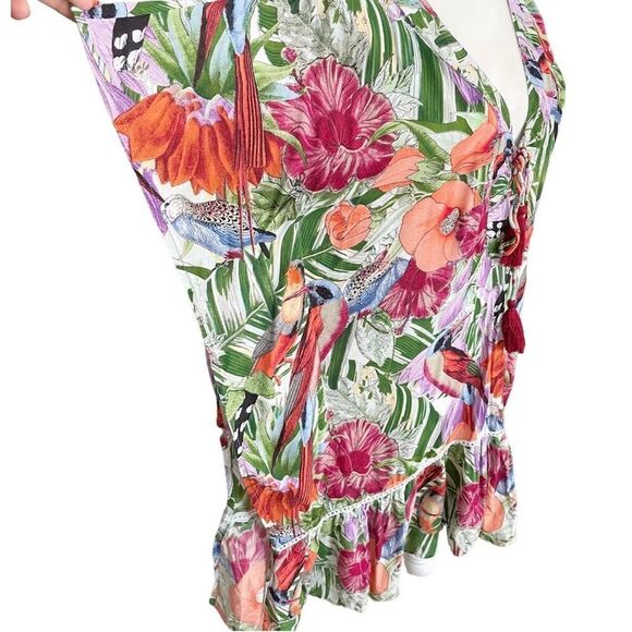 Z&L Tropical Poncho Beach Coverup One Size - Picture 4 of 8